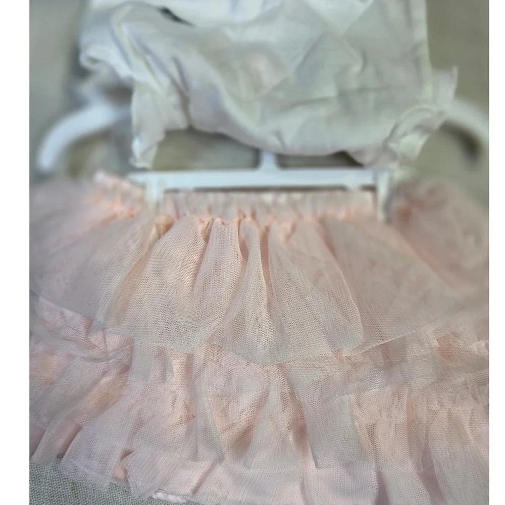 Carters Just One You Baby Girls Bunny Bodysuit and Pink Tulle Tutu Skirt Set 6M
